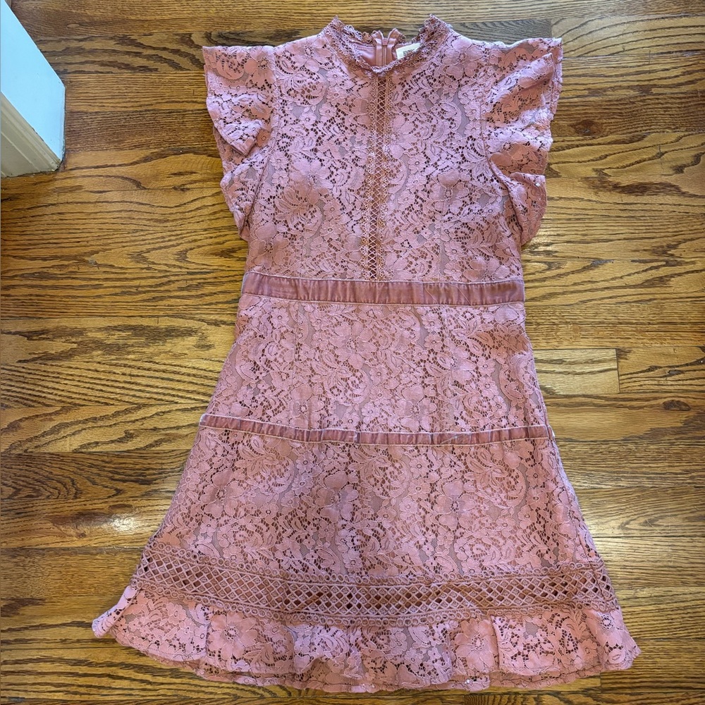 By Together Dress with overlay; medium; mauve in color - Picture 2 of 12